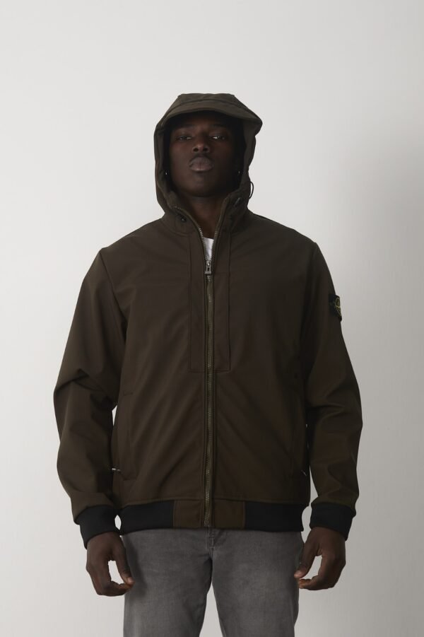 STONE ISLAND SOFTSHELL ARMYGREEN - Image 4