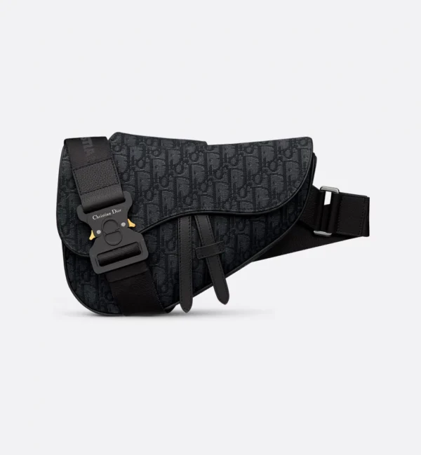 DIOR SADDLE BAG BLACK OBLIQUE