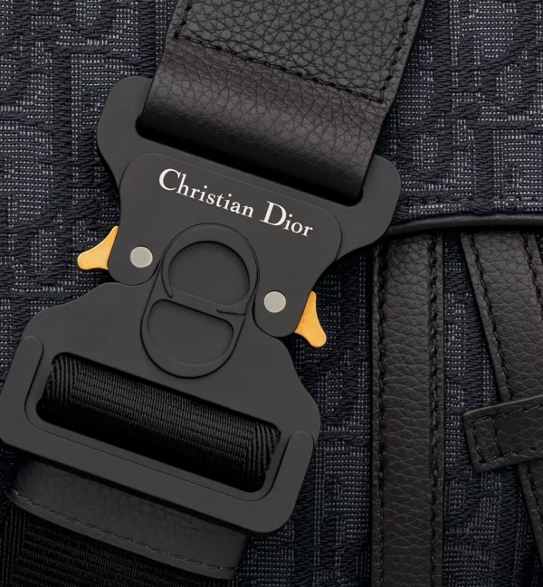 DIOR SADDLE BAG BLACK OBLIQUE - Image 2