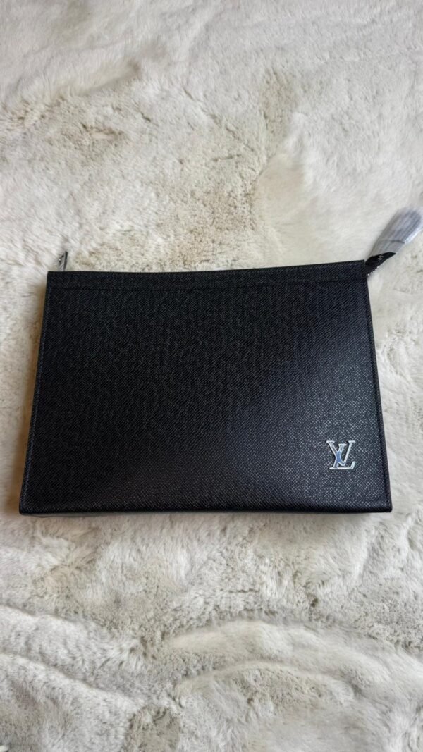 Louis Vuitton Pochette Voyage Taiga Bag Black