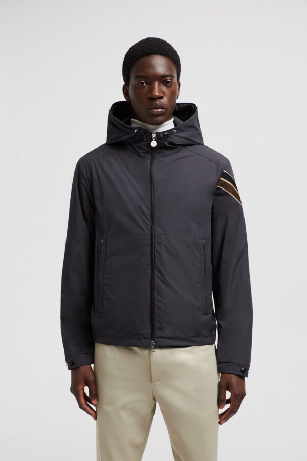 MONCLER CLAUT HOODED WINDBREAKER BLACK